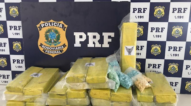 PRF prende jovem com 1,5 mil comprimidos de ecstasy e 20 kg de maconha na Bahia