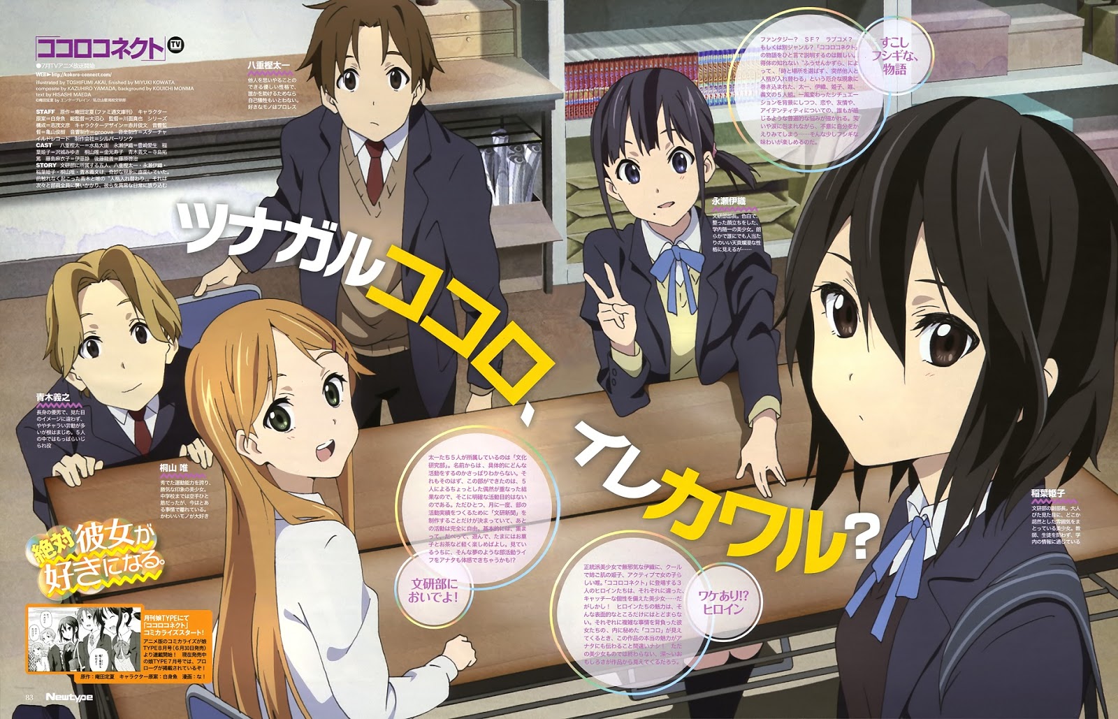 Kokoro Connect İncelemesi | ANİME İNCELEMELERİ SAYFASI