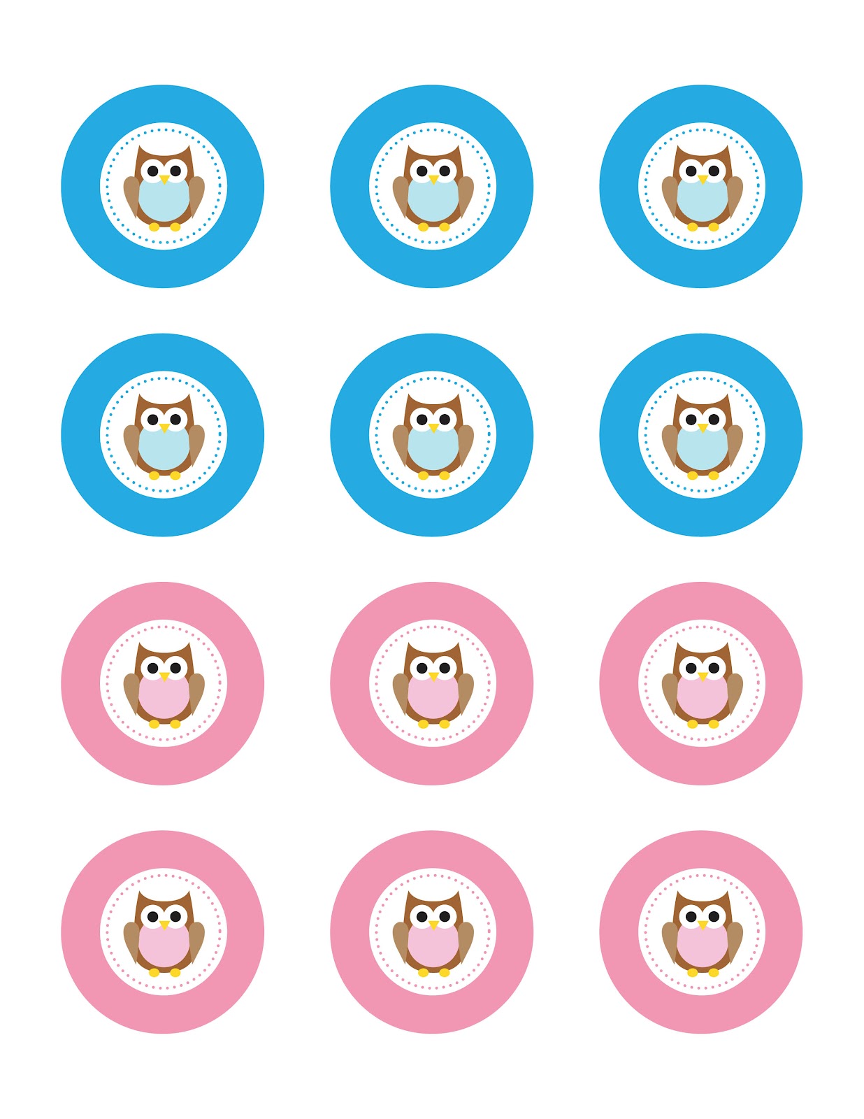 Printable Cupcake Toppers Printable Cupcake Toppers