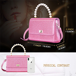 Pink cross body bag