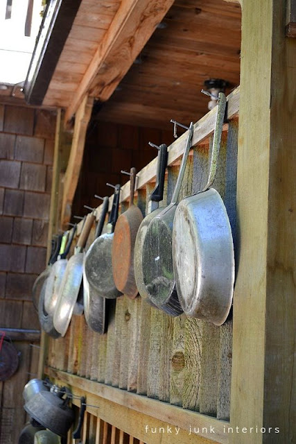 A junk themed campsite... a photographer's dream! via Funky Junk Interiors