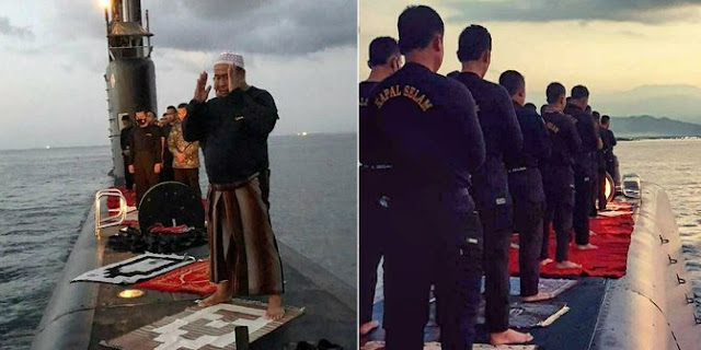 Shalat Berjamaah di Atas Kapal Selam, Prajurit TNI Ini Membuat Warganet Trenyuh