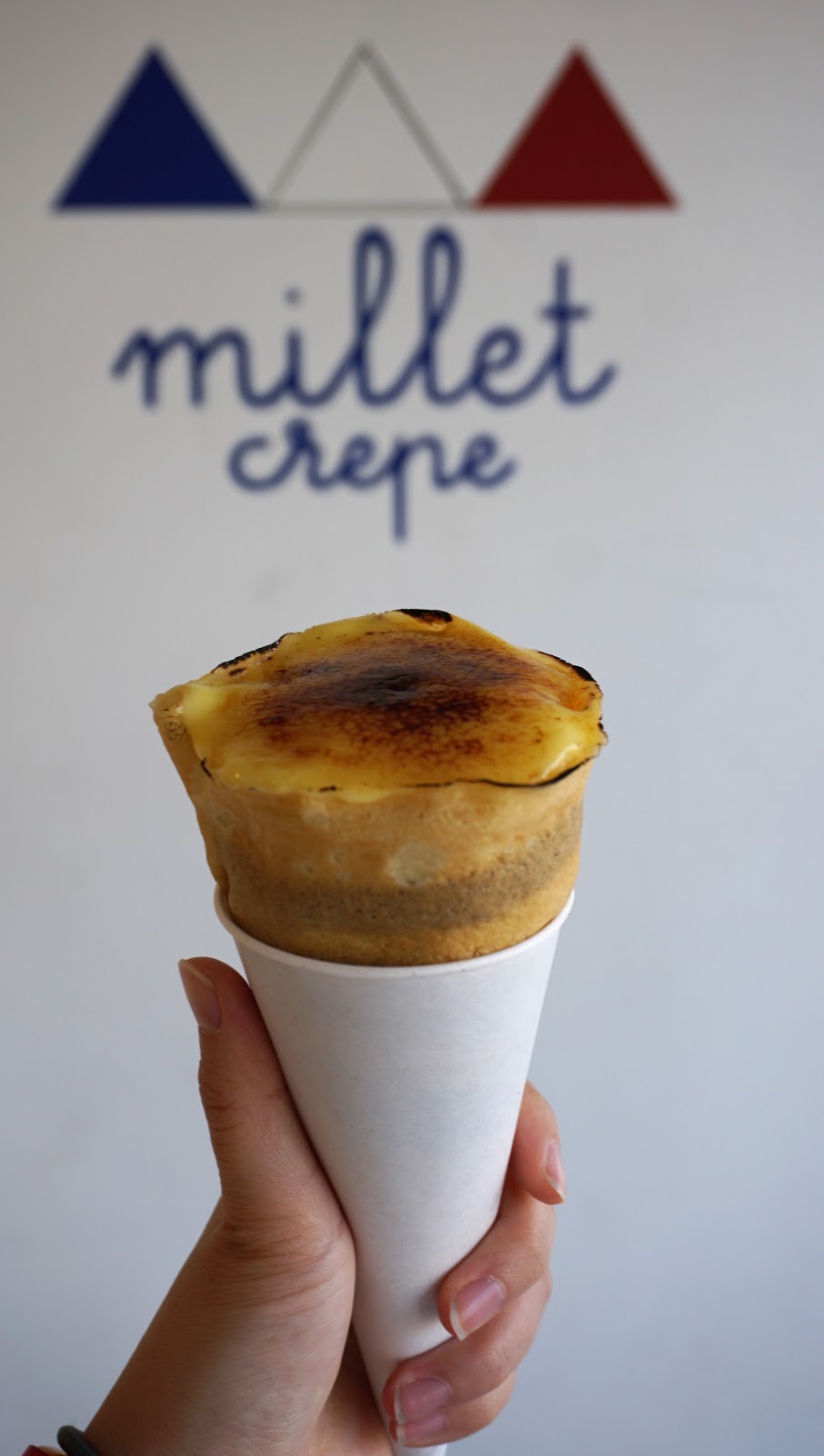 At Millet Crepe on Sawtelle, You Can Add A Crème Brûlée On Your Crepe!