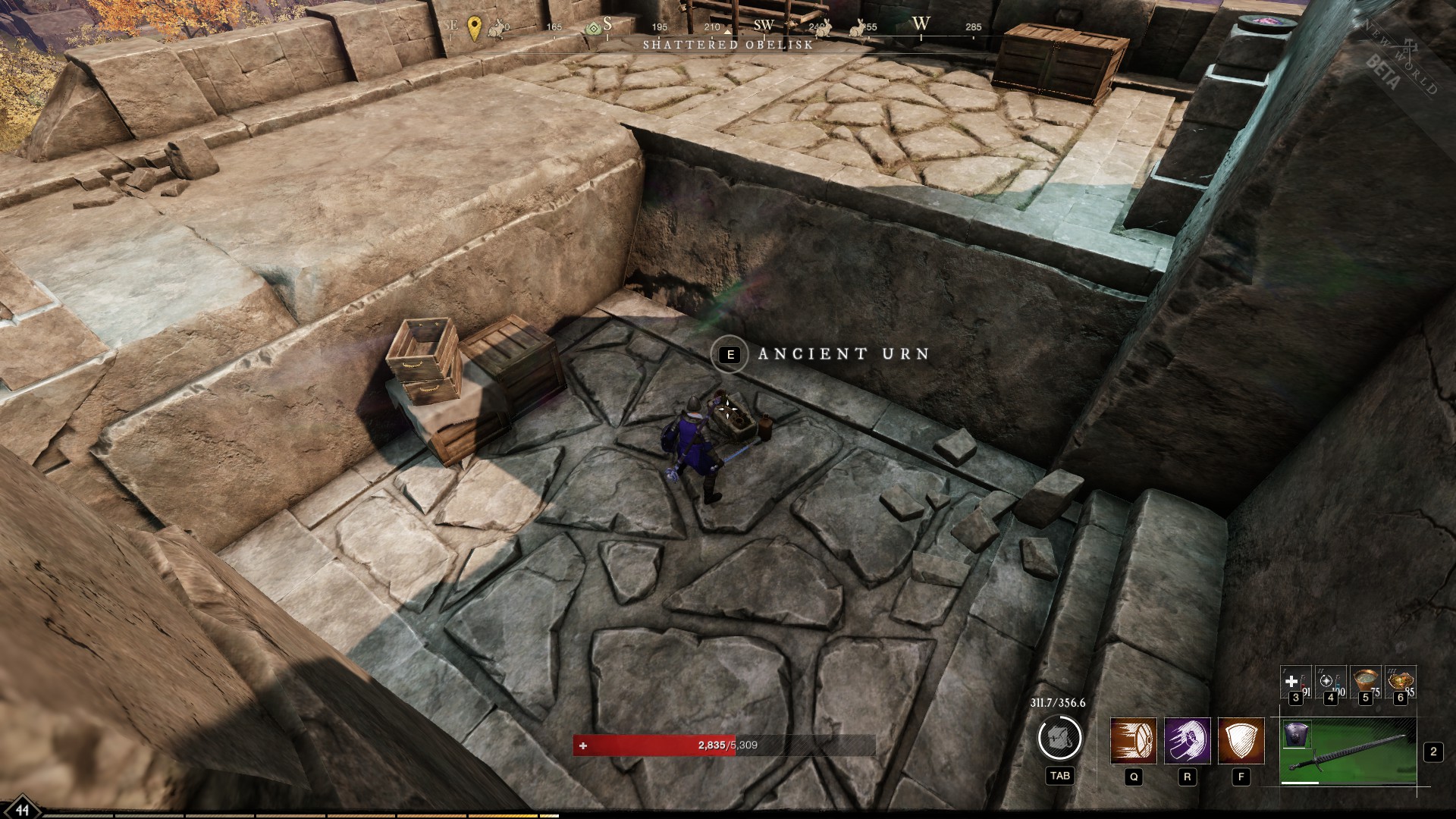 New World Shattered Obelisk chest locations