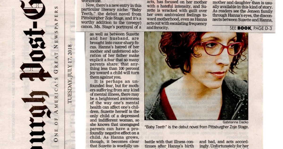 Zoje Stage Pittsburgh PostGazette Review