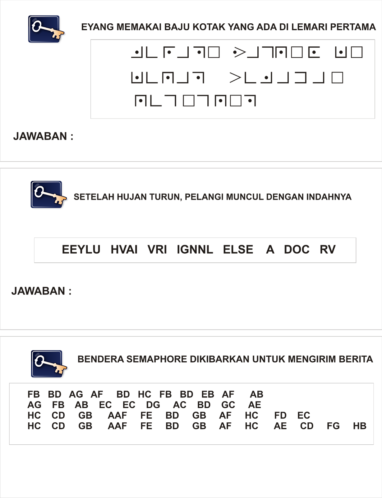Momount Contoh soal Sandi Pramuka