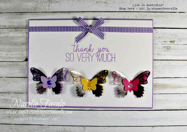 Love butterflies? Then you are going to love the Butterfly Gala Bundle. A gorgeous stamp set and matching punch. Get it now at 10% off - http://bit.ly/ButterflyGalaBundle