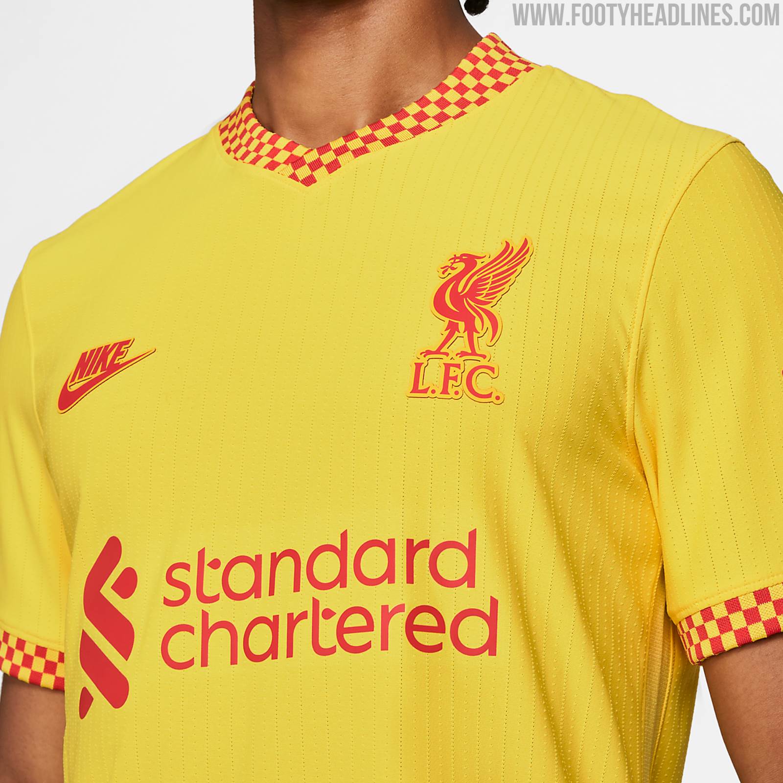 Nike Football Liverpool F.C. Champions League jersey in yellow