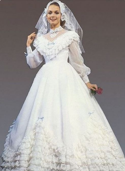 80's and 90's Weddings Were My Favorites!!: Ruffles and Lace! Satin and ...