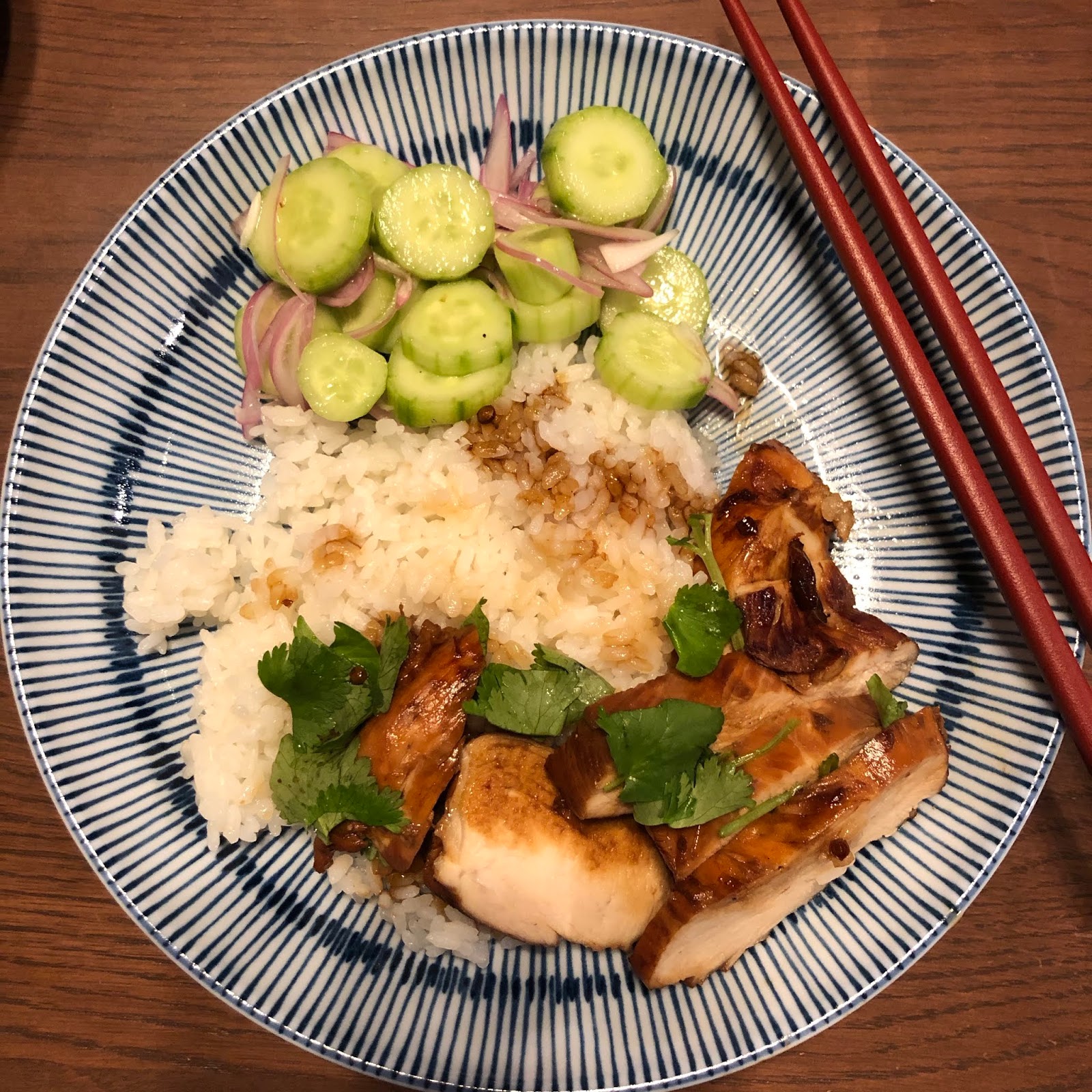 Family Recipes SoyGlazed Chicken Breast "Good chicken and pickles"