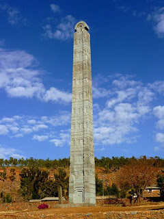 The Aksum Obelisk in its home Ethiopia