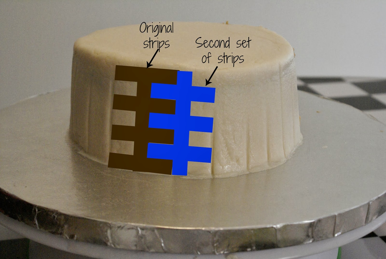 Basket Weave Using Buttercream
