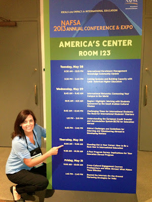 Here's Brooke, presenting at NAFSA with her "How to be a Rock Star" session.