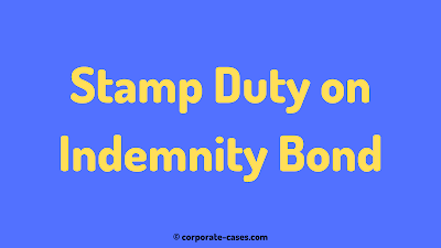 stamp duty on indemnity bond