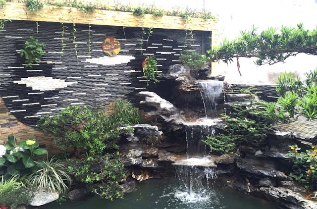 Thiết kế tiểu cảnh thác nước phong thủy 1 Thiết kế tiểu cảnh thác nước phong thủy 1