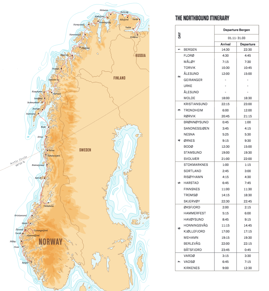Hurtigruten Northern Lights Cruise Review Northbound Itinerary