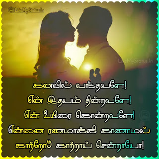 Tamil sad love quote image