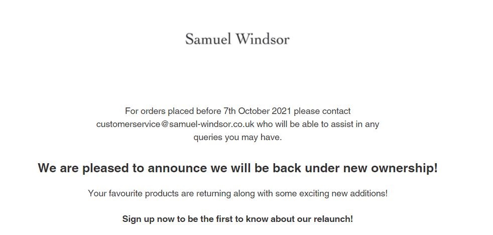 Akin Akintayo: Samuel Windsor is closing down