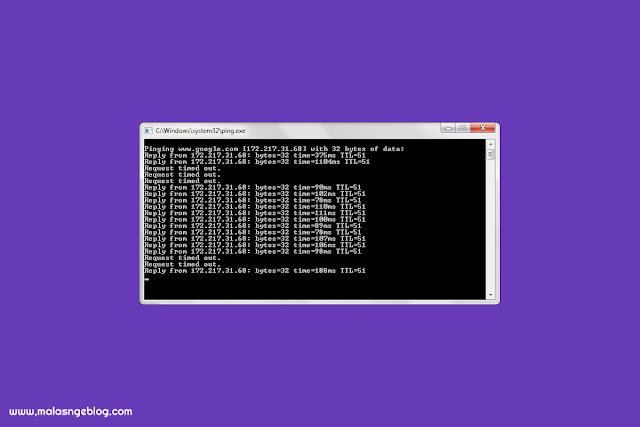 Cara Ping Koneksi Internet dengan CMD