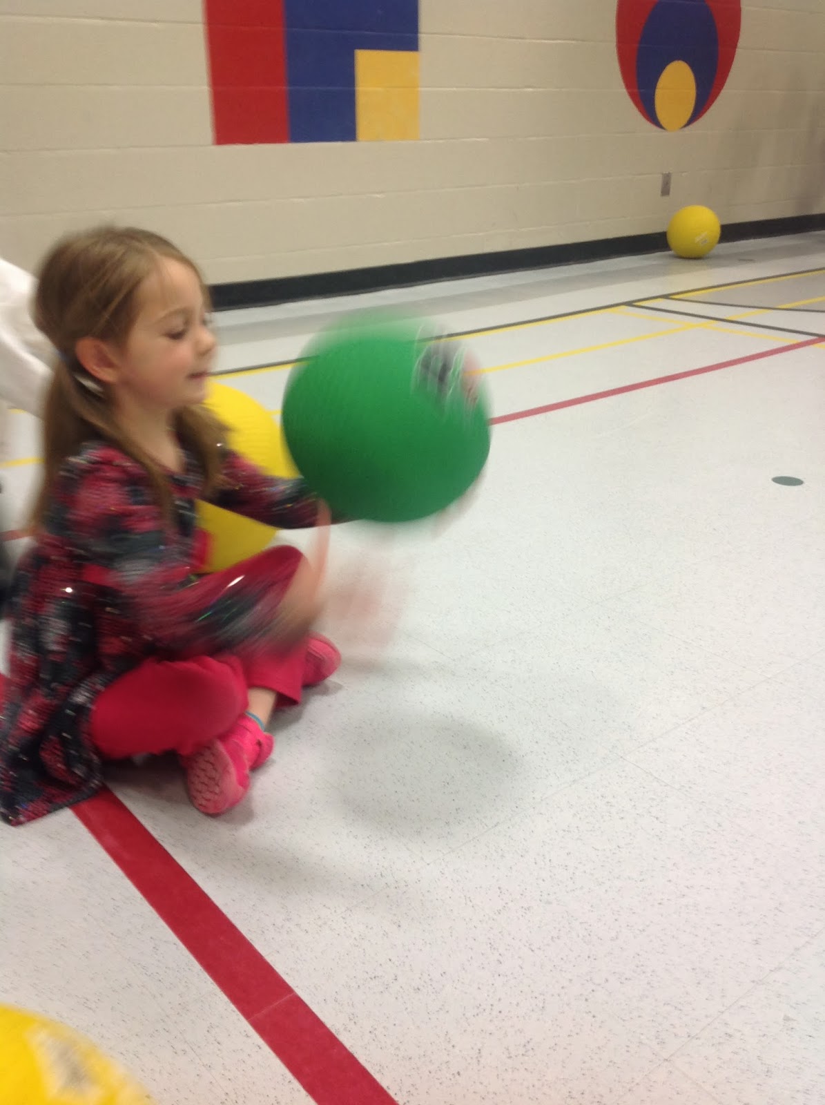 St. Anne's Movers and Shakers Practicing Bouncing a Ball