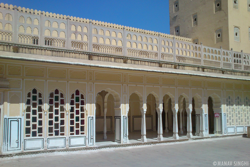 Left Side of Main Courtyard.