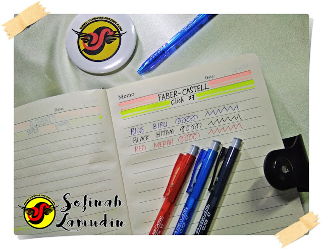 Koleksi Alat Tulis | Ball Pen Untuk Menulis Nota Atau Mencatat | Review dan Kelebihan Ball Point Pen Mengikut Jenama Alat Tulis Koleksi Alat Tulis | Ball Pen Untuk Menulis Nota Atau Mencatat | Review dan Kelebihan Ball Point Pen Mengikut Jenama Alat Tulis - Faber-Castel Click X7 Ball Point Pen