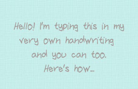 Project Pinterest: Make Your Own Font - The Things We Would Blog