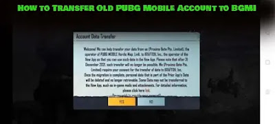 Transfer BGMI Account To PUBG Global Possible, HOW TO TRANSFER GOOGLE PLAY ACCOUNT IN BGMI , Transfer Pubg Play Store Account to BGMI | How To Transfer