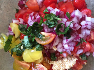 ingredients fro bruschetta