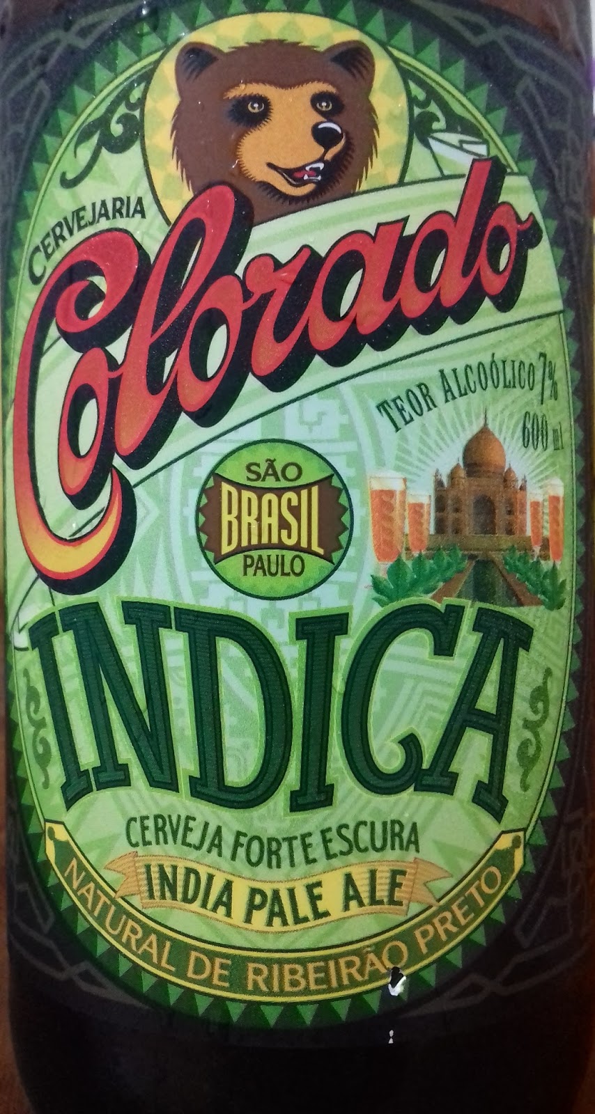 Rótulo de Cerveja Colorado Indica garrafa 600ml