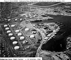 Fuel storage tanks at Pearl Harbor worldwartwo.filminspector.com