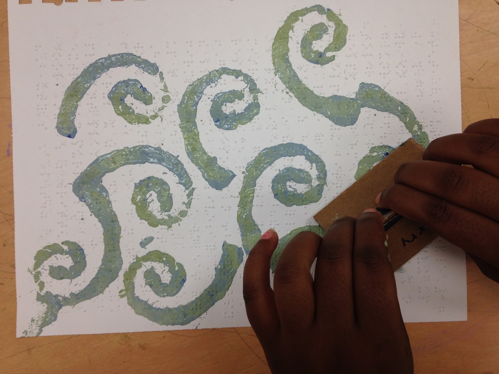 Kristen Applebee Relief Printing for Kids Yarn Stamps