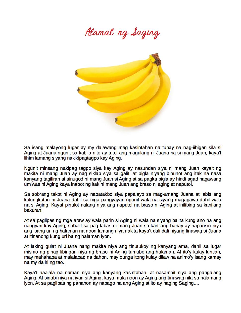 ALAMAT NG SAGING PDF