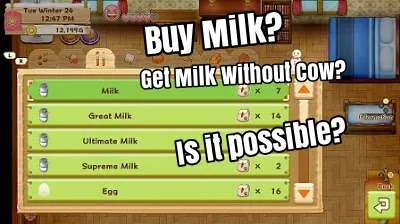Get milk without cows in Harvest Moon: Light of Hope
