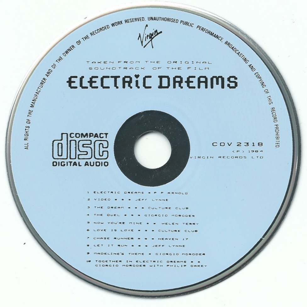 The First Pressing CD Collection Electric Dreams Original Soundtrack