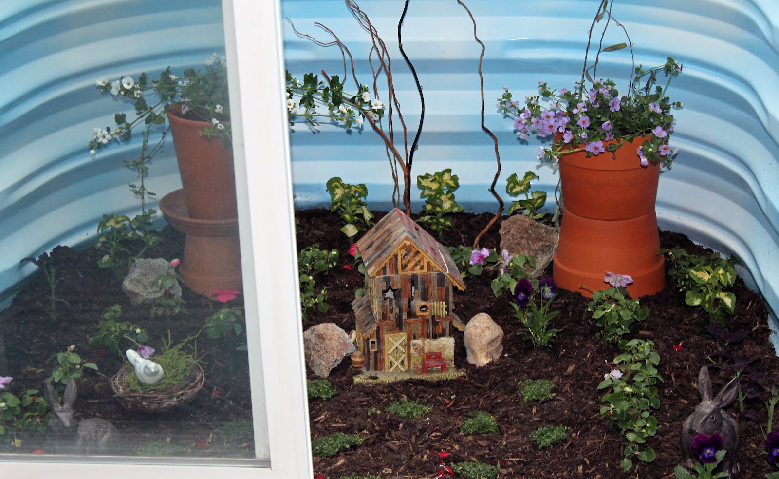 Shannon's Shanonigins Basement WindowWell Fairy Garden