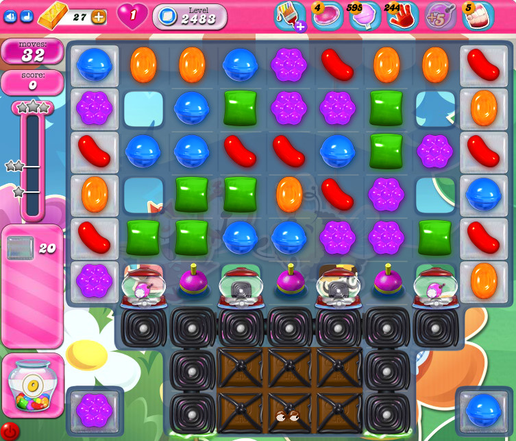 Candy Crush Saga level 2483 Candy Crush Saga level 2483