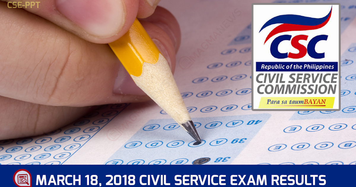 ARMM Passers March 18, 2018 Civil Service Exam Prof & SubProf CSE
