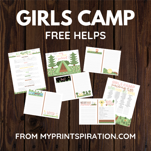 Young Women Girls Camp Journal Editable Trust In The Lord YW Camp Bundle Printable LDS Girls Camp 2022 Young Women Girls Camp Planner