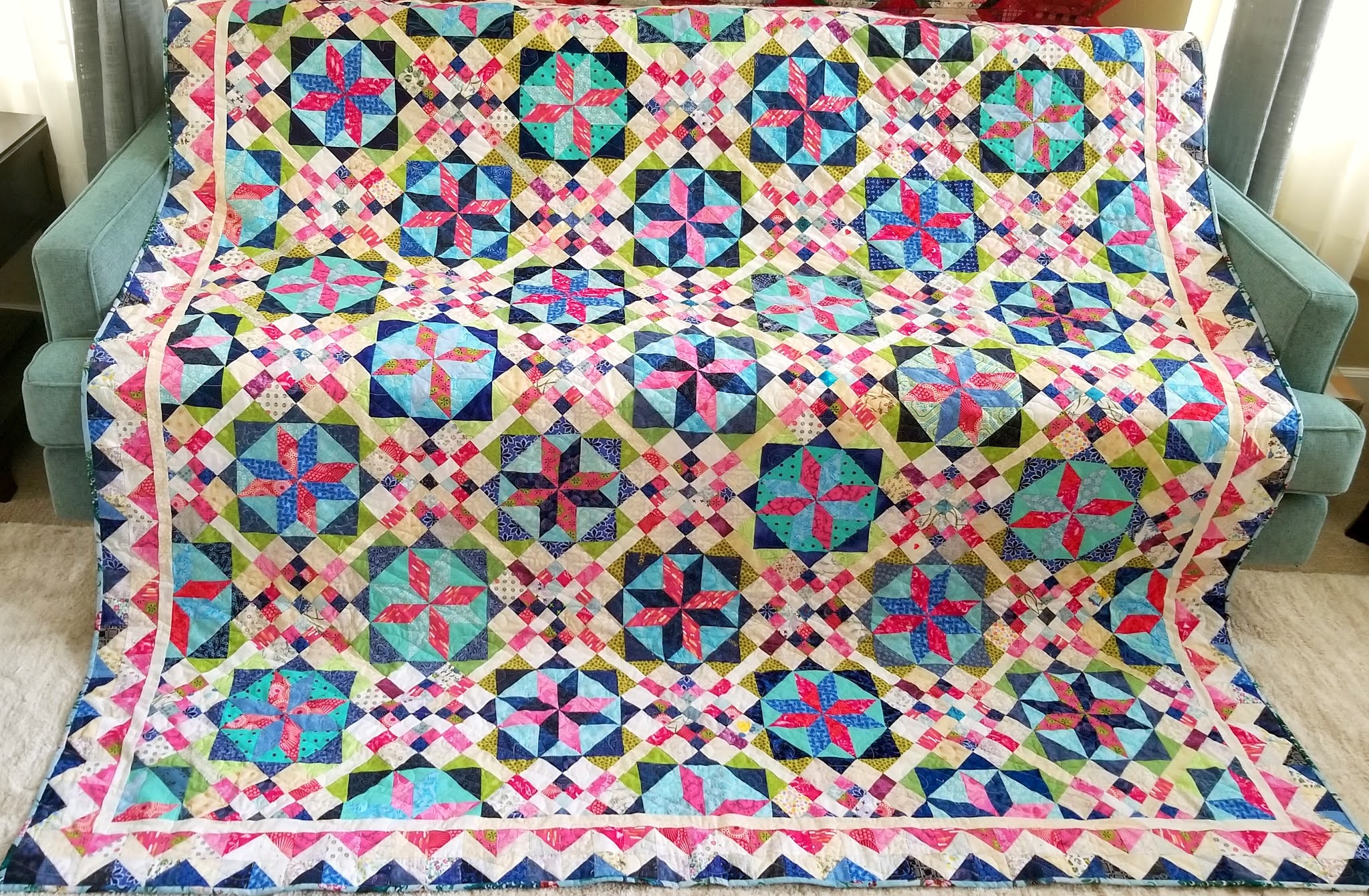 Weekly Finish 15 Frolic Mystery Quilt 2020