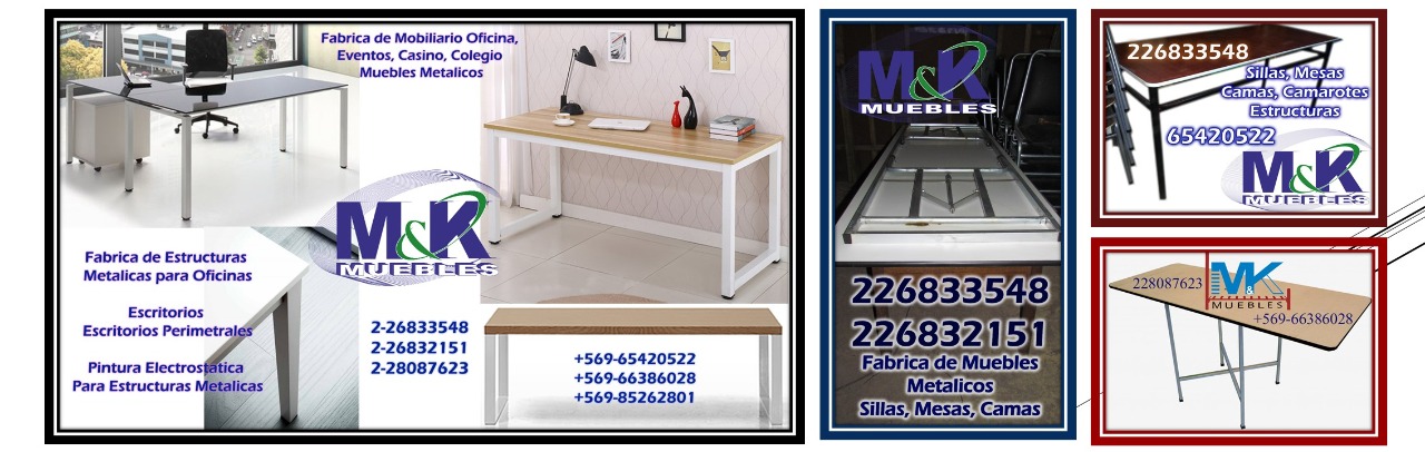 Muebles MyK: Fábrica de Muebles Estructura Metálica para Casinos
