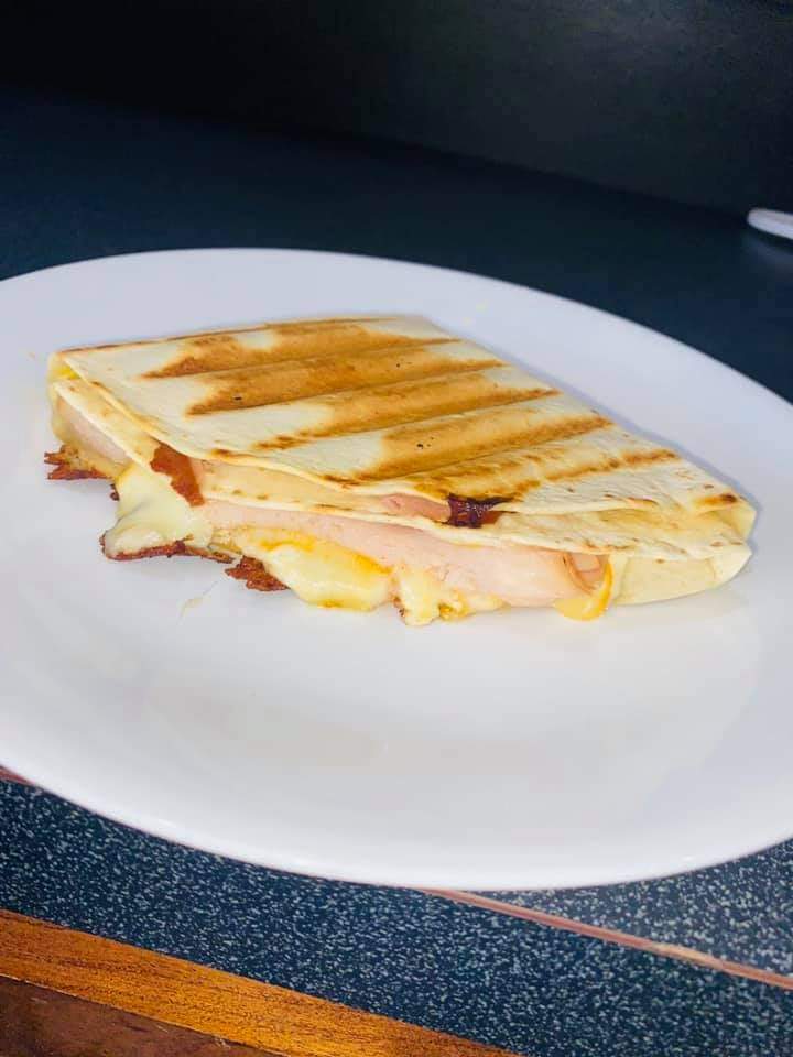 Super simple “sandwich” quesadilla