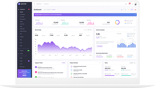 Mentor - Bootstrap 4 Admin Dashboard Template