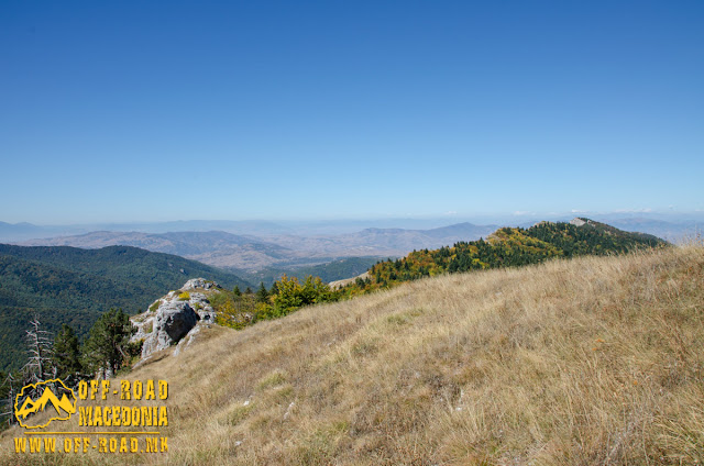 View from Sokol area, WW1 location on Nidze Mountain, Macedonia