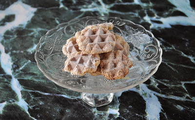 Haferkekse aus dem Waffeleisen Haferkekse