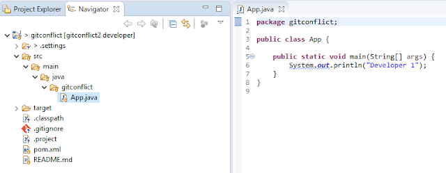 How to resolve Git merge conflict from eclipse? ~ Java & Python Tech
