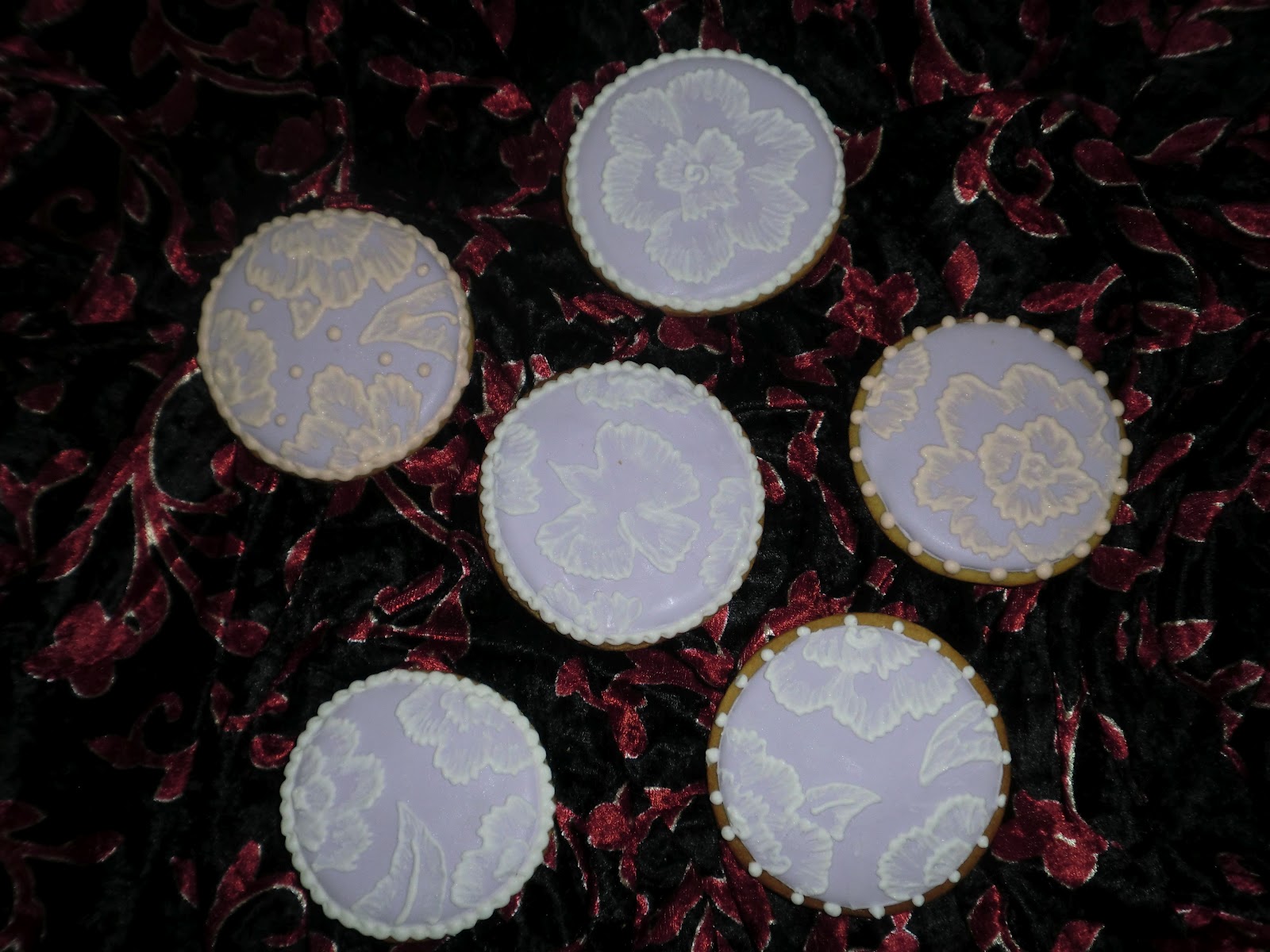 Caprichos en la Cocina.: Galletas TÉCNICA DEL BARRIDO (BRUSH EMBROIDERY