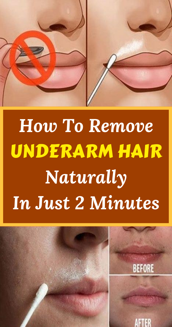 How To Remove Underarm Hair Naturally In Just 2 Minutes