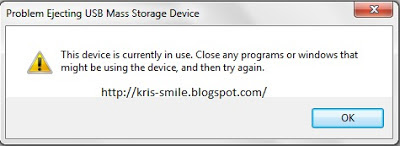 This device is currently in use. Close any programs or windows that might be using the device, and then try again