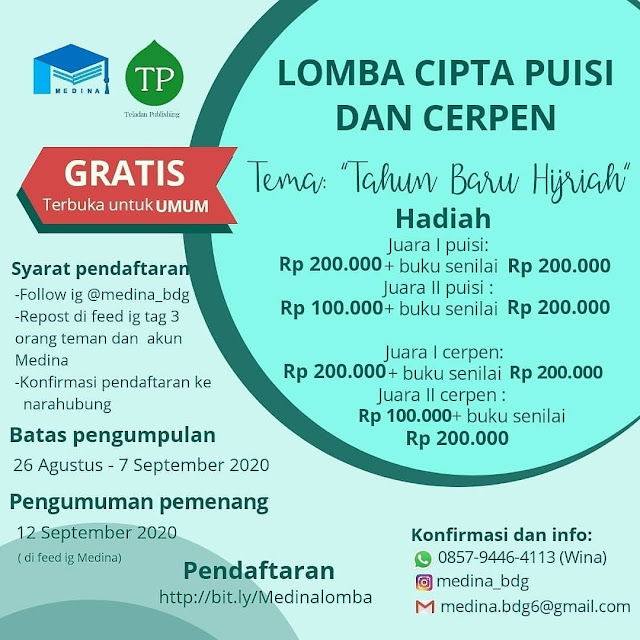 Lomba Cipta Puisi dan Cerpen 2020 lomba menulis cerpen
